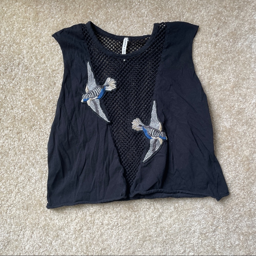 Emma & Sam Bird Crop Top
